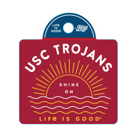 USC Trojans Life Is Good Shine On Sticker